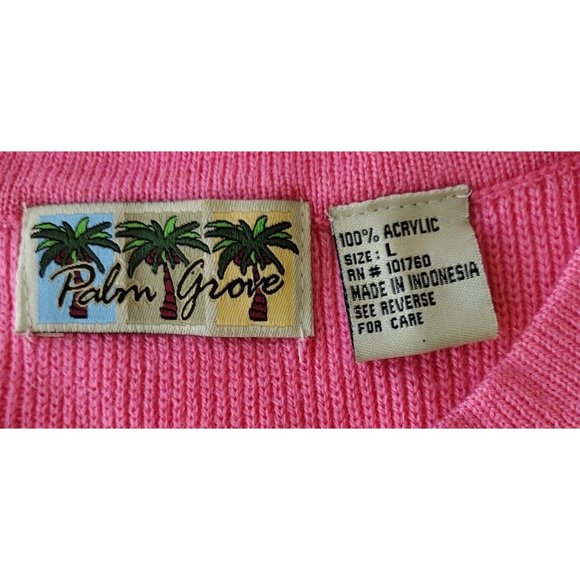 Palm Grove Sweater Womens Large Sleeveless - Picture 4 of 7